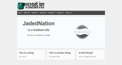 Desktop Screenshot of jadednation.com